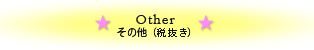 Other
その他（税込み）